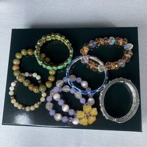 Elegant Multicolor Beaded Bracelet Set‎